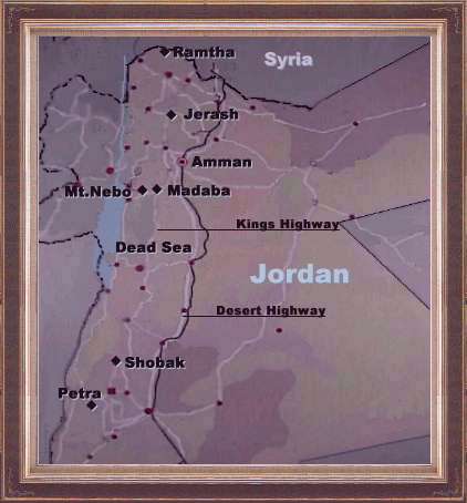 Map of Jordan